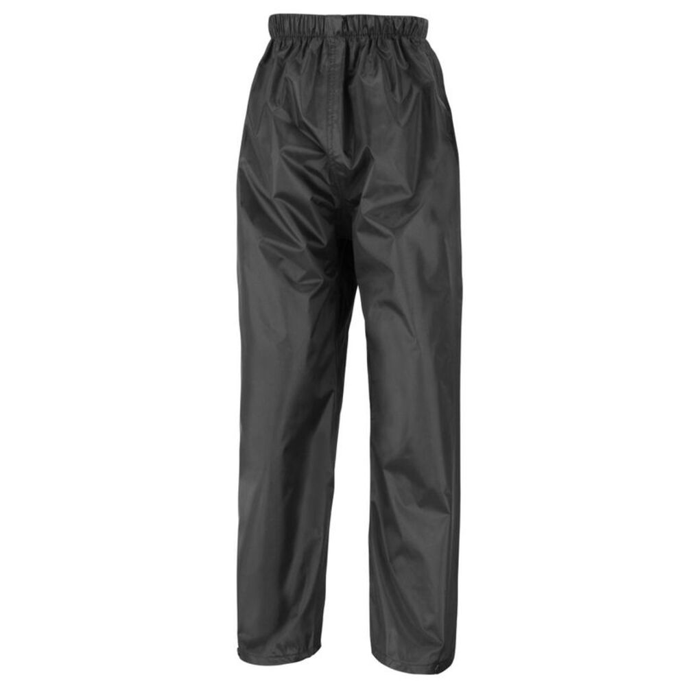Result Mens Core Stormdri Rain Over Trousers / Pants / Black